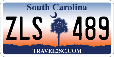SC license plate ZLS489