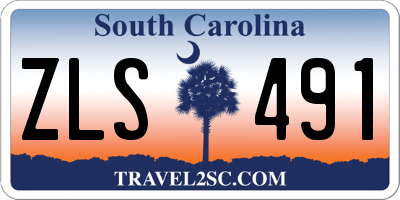 SC license plate ZLS491