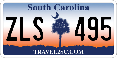 SC license plate ZLS495