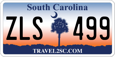 SC license plate ZLS499