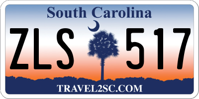 SC license plate ZLS517