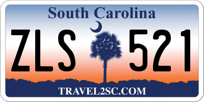 SC license plate ZLS521