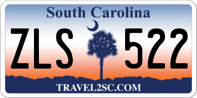 SC license plate ZLS522