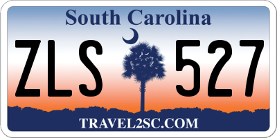 SC license plate ZLS527