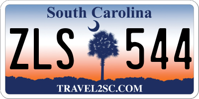 SC license plate ZLS544