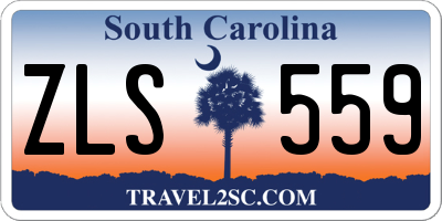 SC license plate ZLS559