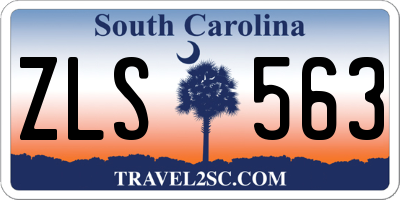 SC license plate ZLS563