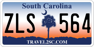 SC license plate ZLS564