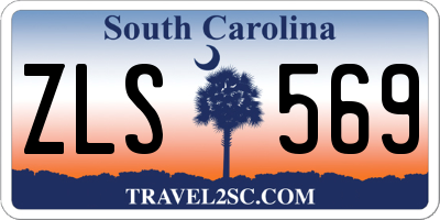 SC license plate ZLS569