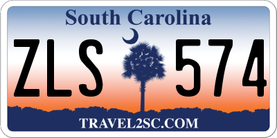 SC license plate ZLS574
