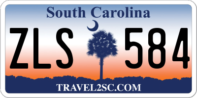SC license plate ZLS584