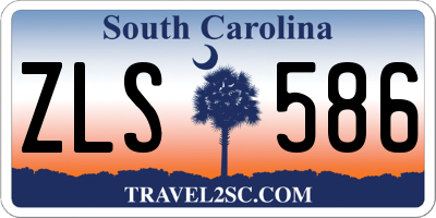 SC license plate ZLS586