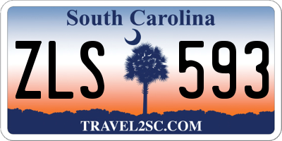 SC license plate ZLS593