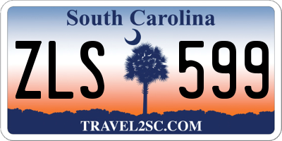 SC license plate ZLS599