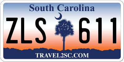 SC license plate ZLS611
