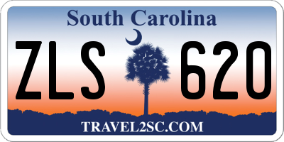 SC license plate ZLS620