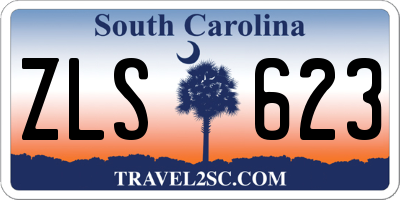 SC license plate ZLS623