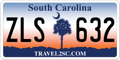 SC license plate ZLS632