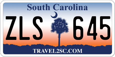 SC license plate ZLS645