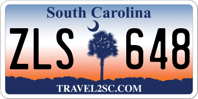 SC license plate ZLS648