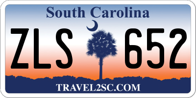SC license plate ZLS652