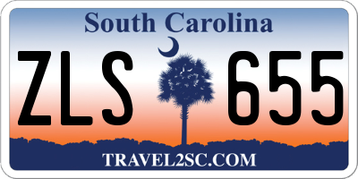 SC license plate ZLS655