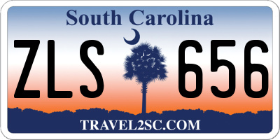 SC license plate ZLS656