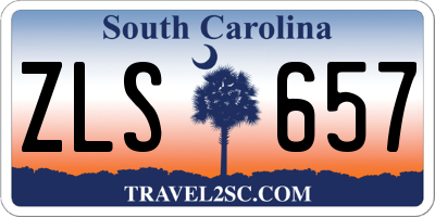 SC license plate ZLS657