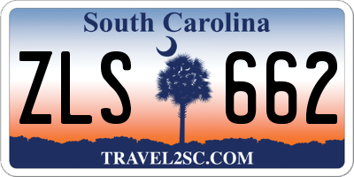 SC license plate ZLS662