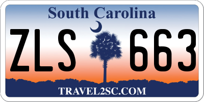 SC license plate ZLS663