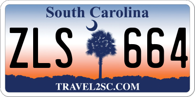 SC license plate ZLS664