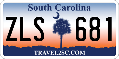 SC license plate ZLS681