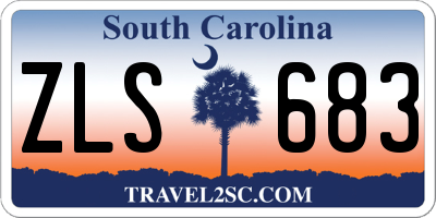 SC license plate ZLS683