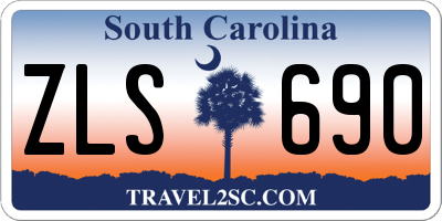 SC license plate ZLS690