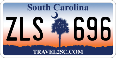 SC license plate ZLS696