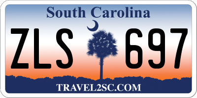 SC license plate ZLS697