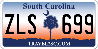 SC license plate ZLS699