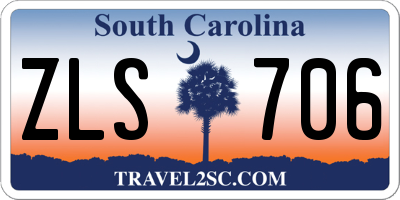 SC license plate ZLS706