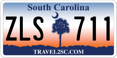 SC license plate ZLS711