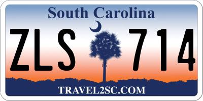 SC license plate ZLS714