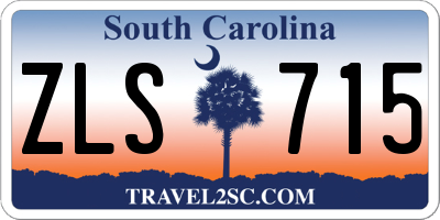 SC license plate ZLS715