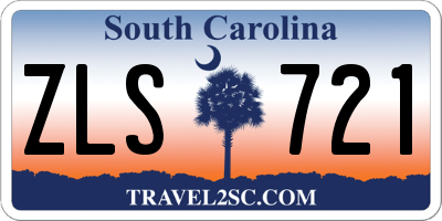 SC license plate ZLS721
