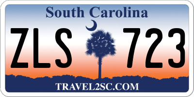 SC license plate ZLS723