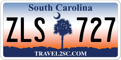 SC license plate ZLS727