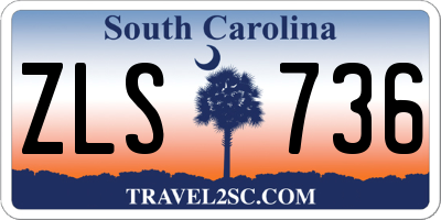 SC license plate ZLS736
