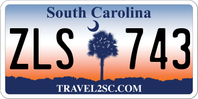 SC license plate ZLS743
