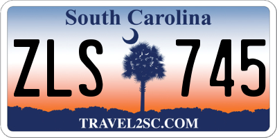 SC license plate ZLS745