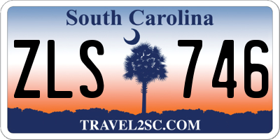 SC license plate ZLS746