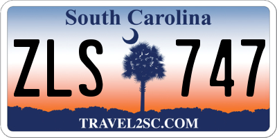 SC license plate ZLS747