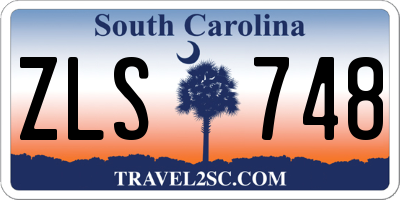 SC license plate ZLS748